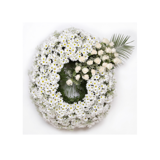 Corona Funeraria. CORONA MODELO BLANCO