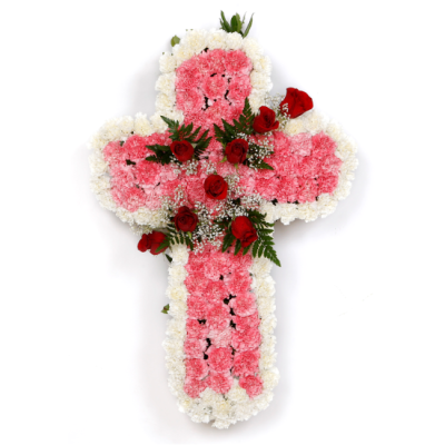 Cruz Funeraria. CRUZ FLOR NATURAL