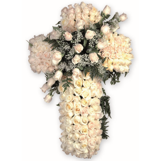 Cruz Funeraria. CRUZ DE ROSAS
